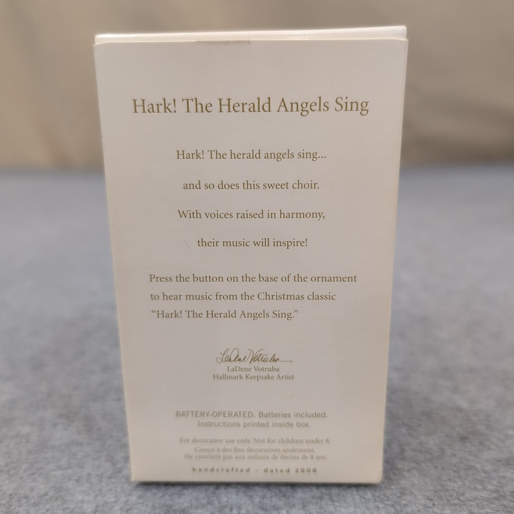 Hallmark Keepsake Christmas Ornament Hark The Herald Angels Sing Magic 2008 - Picture 2 of 3